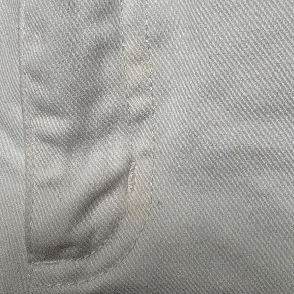 Talbots Denim Shorts Women 10 White High Rise Frayed Hem Casual Classic Summer - Picture 2 of 9